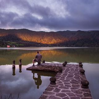 Lagoa das Furnas - Stone pier